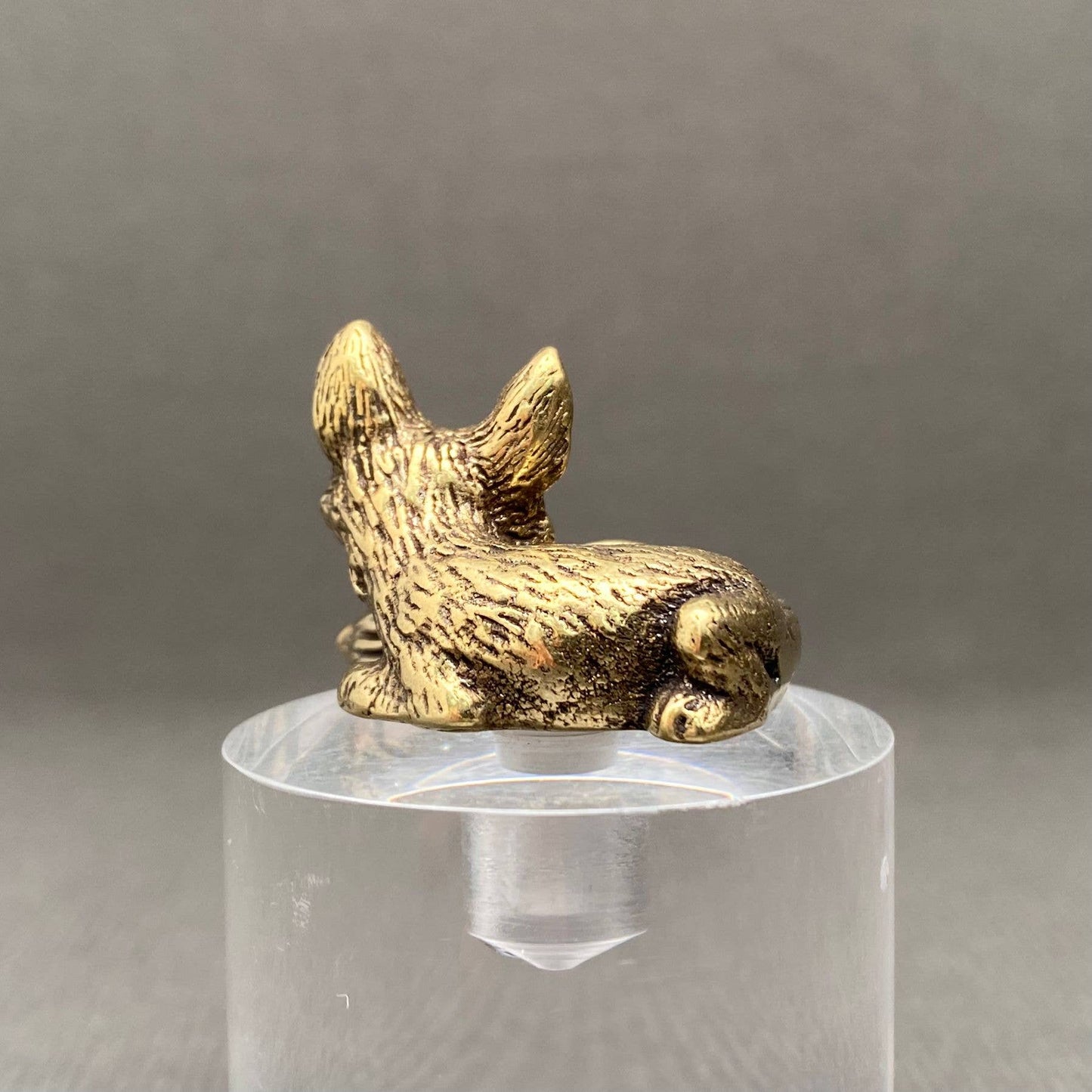 Brass Sleeping Fox Crafts Decoration Desktop Ornaments
