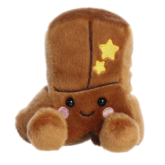 5" Plush Pal Little Brown Cowboy Boot Palm Pals Stuffed Animal