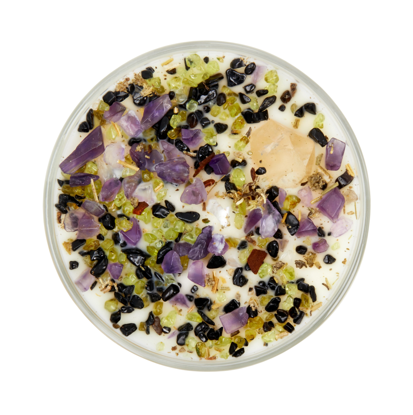 Witch's Brew Candles - Crystal Candle - Halloween Candle: 7.75oz Round Glass