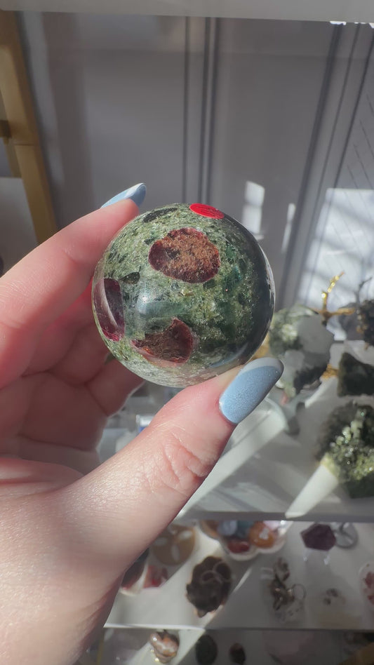 Garnet in Schist Sphere