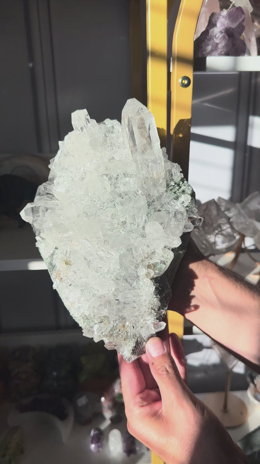 Himalayan Quartz Cluster with Chlorite