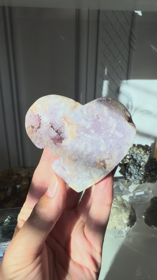Pink & Purple Amethyst Heart