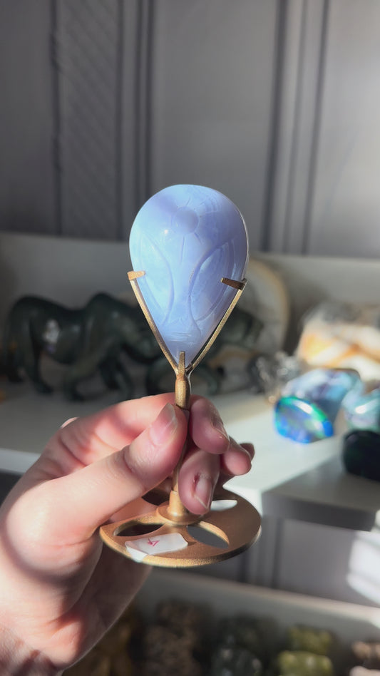 Blue Lace Agate Alien