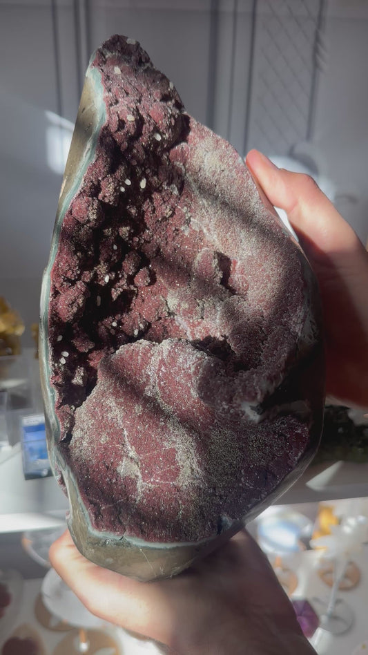 Red Amethyst Statement Cave