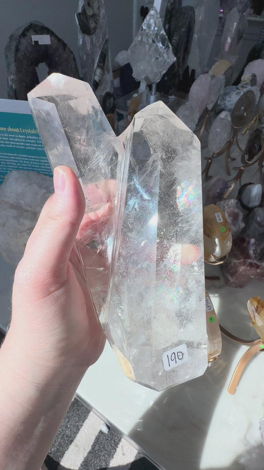 Double Point Clear Quartz
