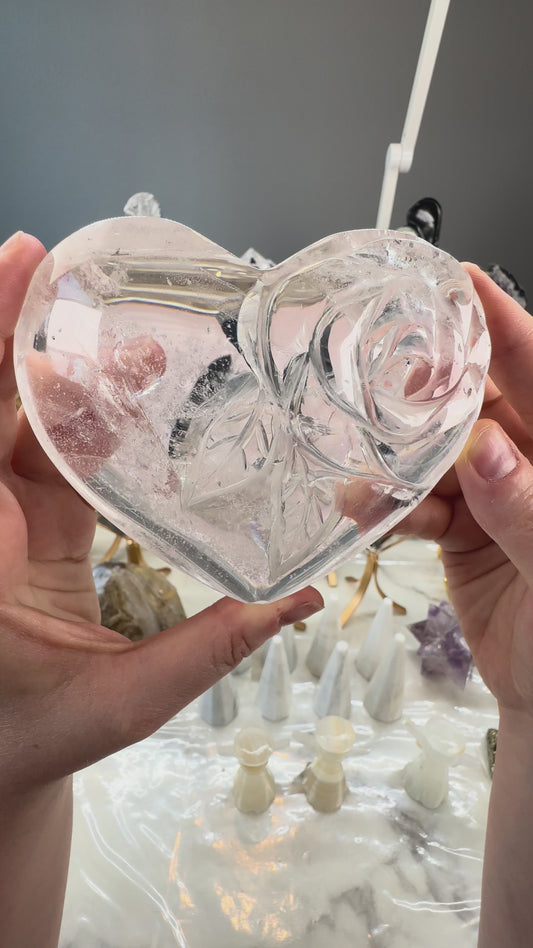 Clear Quartz Heart