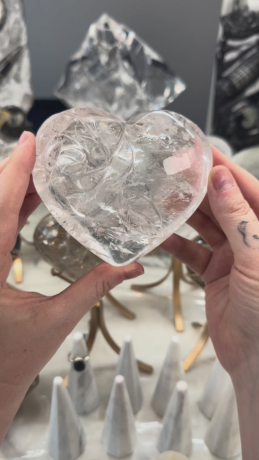 Clear Quartz Heart