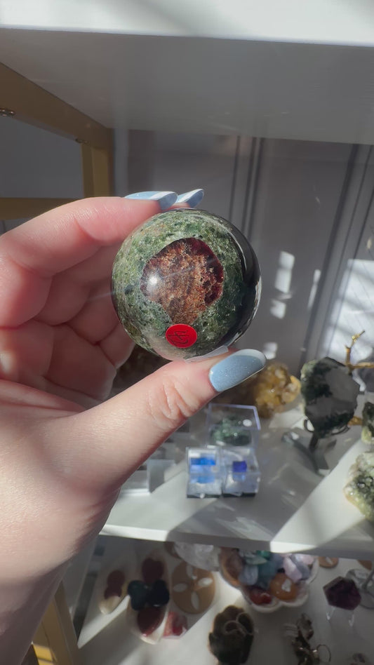 Garnet in Schist Sphere