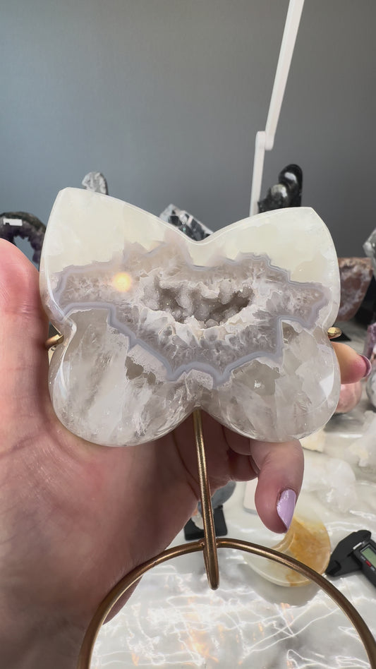 Druzy Agate Butterfly